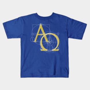 Alpha Omega Christian Jesus Symbol Kids T-Shirt